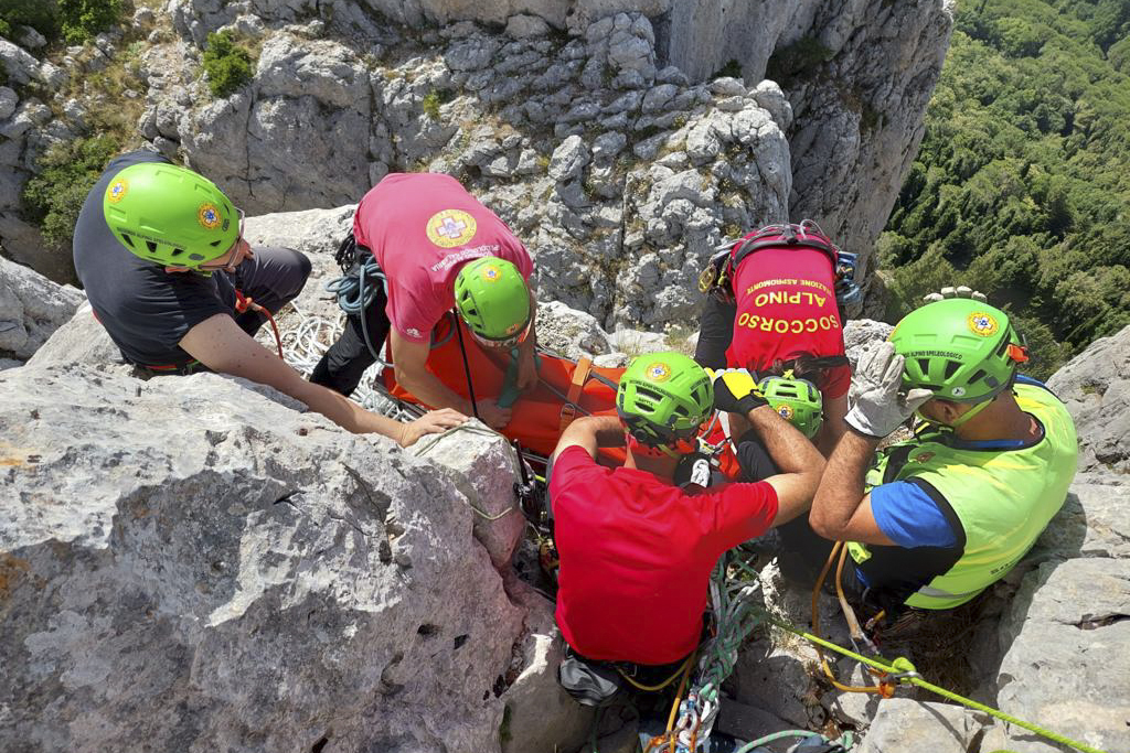 Cnsas Calabria - Interventi in parete