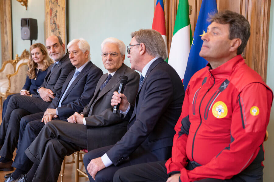 CNSAS ricevuto dal Presidente della Repubblica Sergio Mattarella