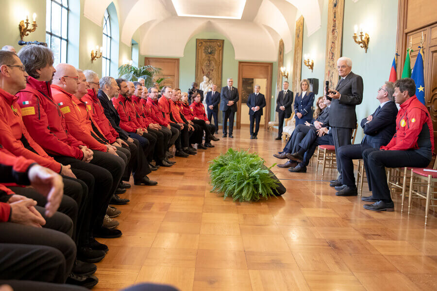 CNSAS ricevuto dal Presidente della Repubblica Sergio Mattarella